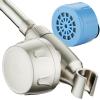 imageSkin ampamp Hair  Worlds Most Advanced Shower Filter for Combos with ONOFF Filtration Modes Instant Cartridge Reload Builtin Water Diverter StayClean Enriched KDF CartridgeChrome FinishSatin Nickel