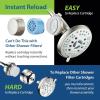 imageSkin ampamp Hair  Worlds Most Advanced Shower Filter for Combos with ONOFF Filtration Modes Instant Cartridge Reload Builtin Water Diverter StayClean Enriched KDF CartridgeChrome FinishSatin Nickel
