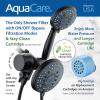 imageSkin ampamp Hair  Worlds Most Advanced Shower Filter for Combos with ONOFF Filtration Modes Instant Cartridge Reload Builtin Water Diverter StayClean Enriched KDF CartridgeChrome FinishMatte Black