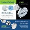 imageSkin ampamp Hair  Worlds Most Advanced Shower Filter for Combos with ONOFF Filtration Modes Instant Cartridge Reload Builtin Water Diverter StayClean Enriched KDF CartridgeChrome FinishChrome