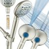 imageAquaCare 4X High Pressure 10mode Filter Handheld Shower Head with Dual Power Wash  Clean Tub Tile ampamp Pets Remove Chlorine Metals ampamp Toxins from Water to Protect Skin Hair ampamp Nails Nickel FinishSatin Nickel