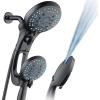 imageHotel Spa AquaCare AsSeenOnTV High Pressure HandheldRain 50mode 3way Shower Head Combo with Adjustable Arm  Anticlog Nozzles Tub ampamp Pet Power Wash 6 ft Hose All Chrome FinishOil Rubbed Bronze