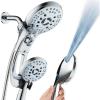imageHotel Spa AquaCare AsSeenOnTV High Pressure HandheldRain 50mode 3way Shower Head Combo with Adjustable Arm  Anticlog Nozzles Tub ampamp Pet Power Wash 6 ft Hose All Chrome FinishAllChrome