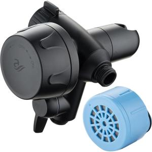 imageSkin ampamp Hair  Worlds Most Advanced Shower Filter for Combos with ONOFF Filtration Modes Instant Cartridge Reload Builtin Water Diverter StayClean Enriched KDF CartridgeChrome FinishMatte Black